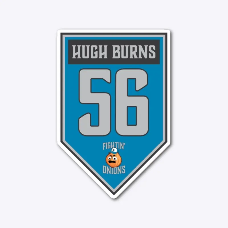 Hugh Burns Retired Number Sticker