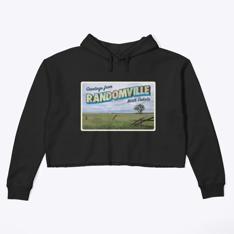 Ladies' Postcard Crop Hoodie